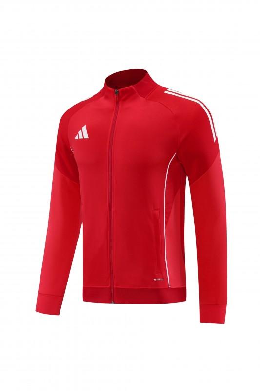 2025 Adidas Red Full Zipper Jacket+Long Pants