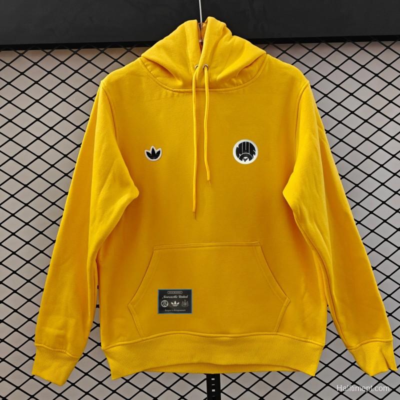 25/26 Adidas x Newcastle United Retro Embroidered Logo Hoodie 9 Colors