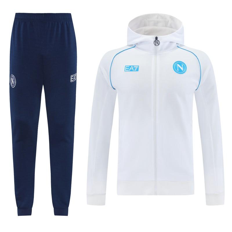 25/26 Napoli  White  Full zipper Jacket Tracksuit+ long pants