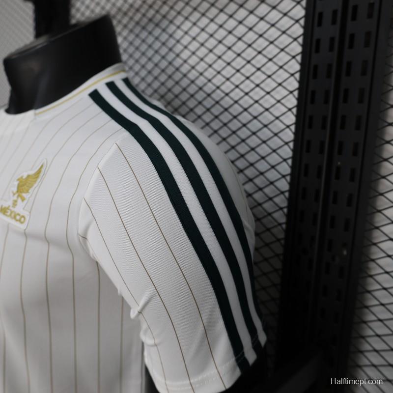 Player Version 2026 Mexico White Terrace Icons White Jersey