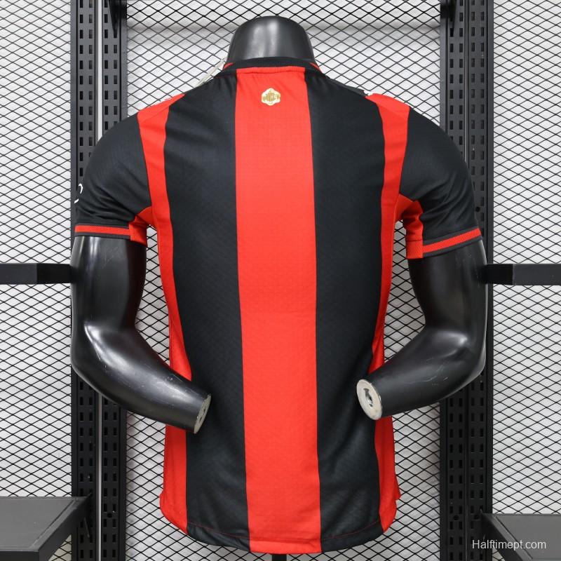 Player Version 26/27 AC Milan Red & Black Vertical Stripe Home Jersey