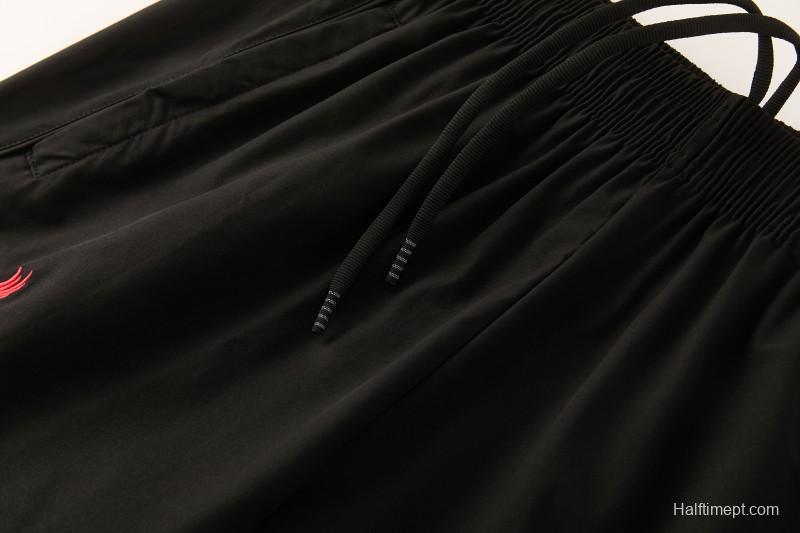 26/27 Liverpool Cream Full Zipper Hooded Jacket Tracksuit + Black Long Pants