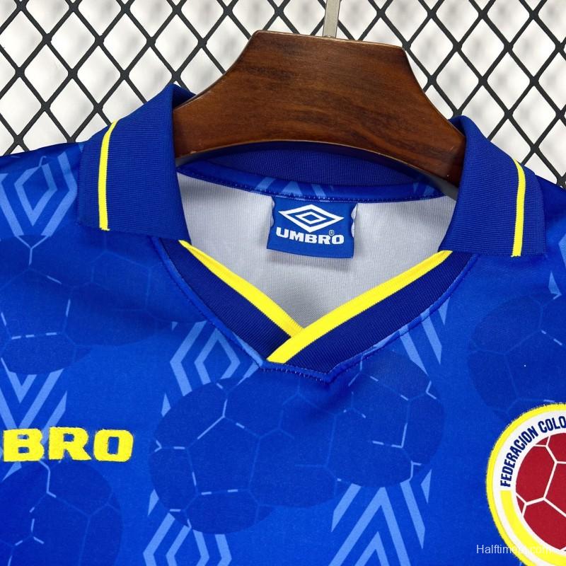 1994 Retro Colombia Away Long Sleeves Jersey