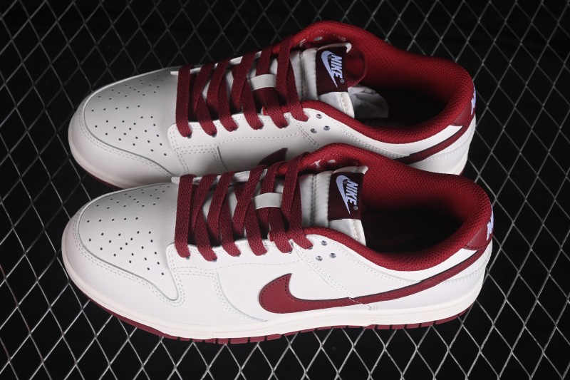 Nike SB Dunk Low White Red Skateboarding Shoes - HF5441-008