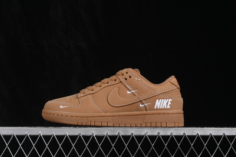Nike SB Dunk Low Caramel Anniversary Premium Custom Low-Top Skateboarding Shoes - XX3168-305