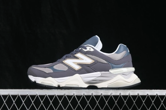 New Balance 9060 Retro Running Shoes with ABZORB Cushioning and Suede Overlays - U9060528
