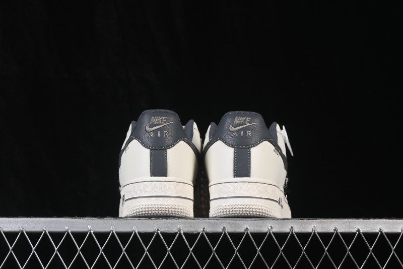 Nike Air Force 1 '07 Low Foggy Pearl Hand-Painted Graffiti Low-Top Casual Skate Shoes - FJ7740-071