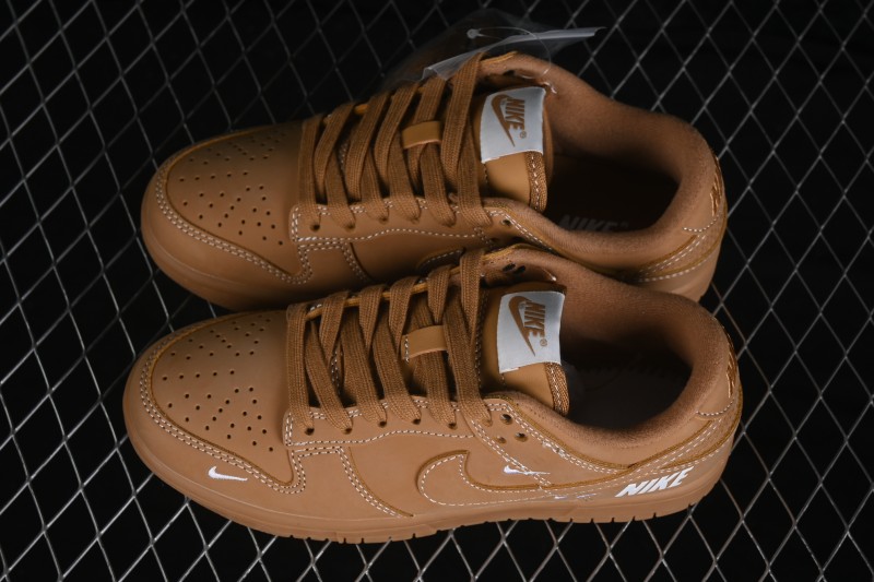 Nike SB Dunk Low Caramel Anniversary Premium Custom Low-Top Skateboarding Shoes - XX3168-305