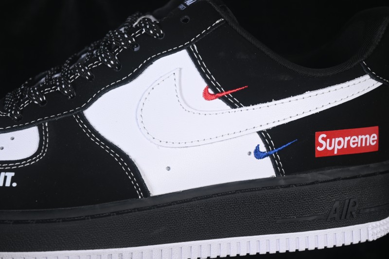 Nike Air Force 1 '07 Low Basketball Shoes with Clean Contrast Design and Full-Length Air Cushioning - KJ1688-027