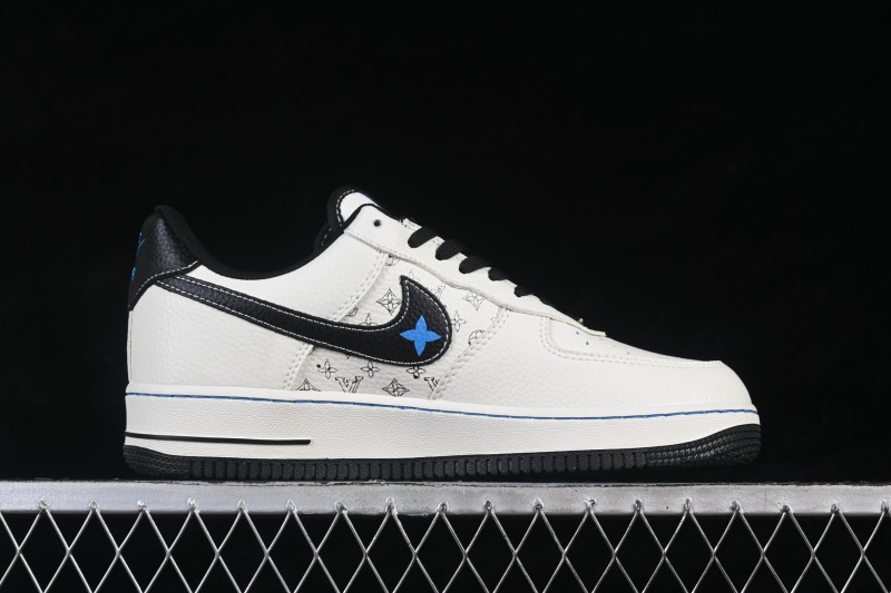Nike Air Force 1 '07 Low Collaborative White Black Printed Casual Sneakers - XY9025-013