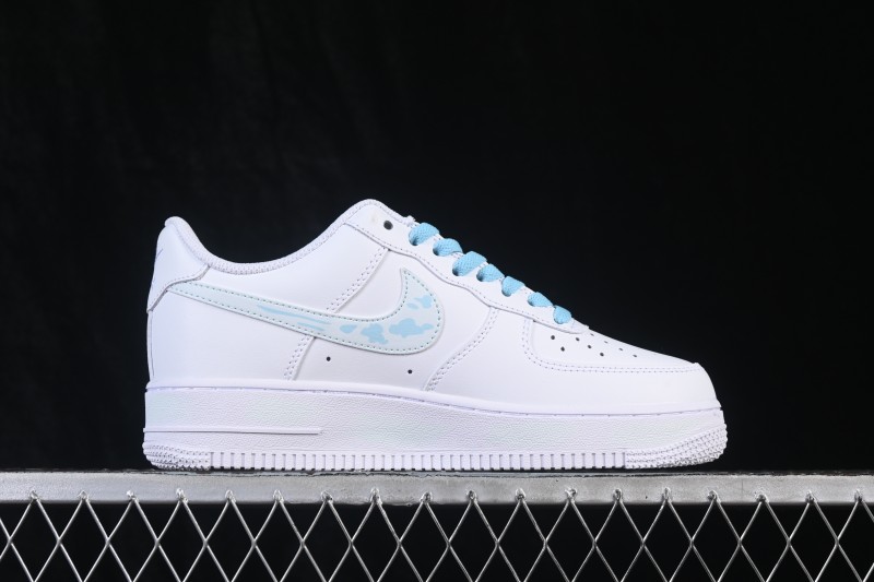Nike Air Force 1 '07 Low Sky Cloud Casual Sneakers with Full-Length Air Cushion - ZH0316-158