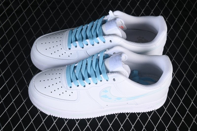 Nike Air Force 1 '07 Low Sky Cloud Casual Sneakers with Full-Length Air Cushion - ZH0316-158