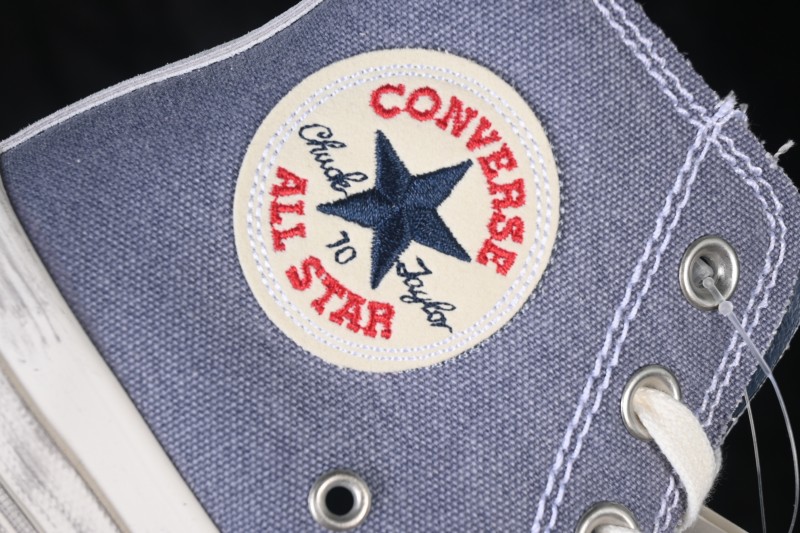 Converse Chuck 70 High-Top Canvas Sneakers with Suede Star Logo - A19148C