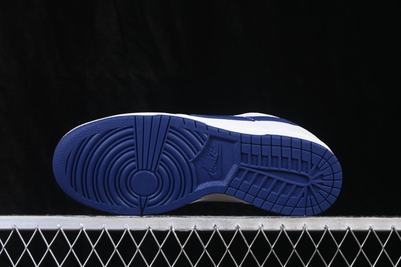 Nike SB Dunk Low White Blue Skateboarding Shoes - HF5441-117