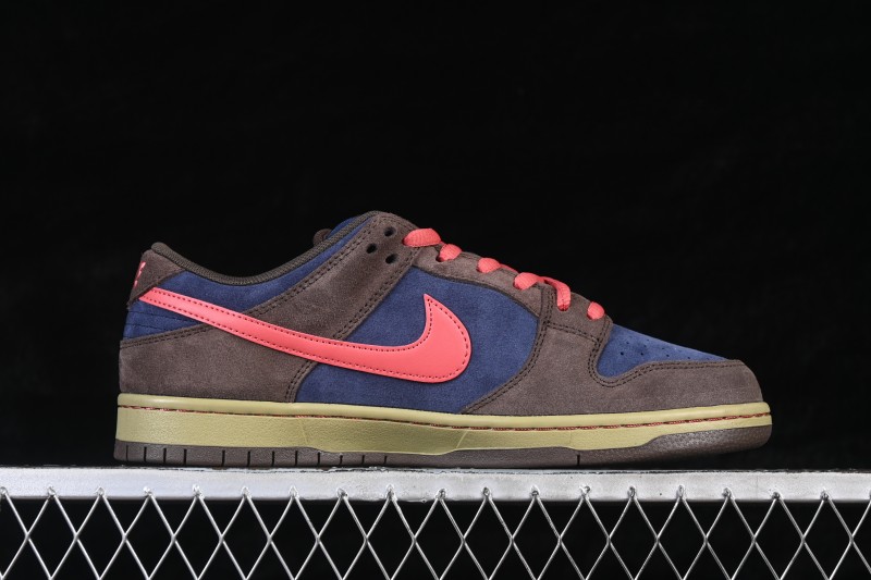 Nike SB Dunk Low Retro Skateboarding Shoes Baroque Brown Adobe - HQ1625-200