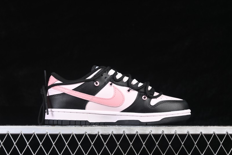 Nike SB Dunk Low Raspberry Black Pink Deconstructed Strap Casual Skateboarding Shoes - BP1120-059