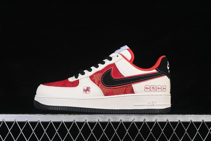 Nike Air Force 1 '07 Low Chinese New Year Limited Edition White Black Red Low-Top Casual Skateboarding Shoes - DN1688-822