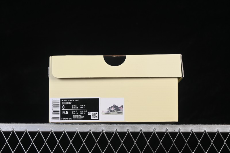 Nike Air Force 1 '07 Low Hand-Painted Graffiti Sneakers with Midnight Starburst Design - FJ7740-170