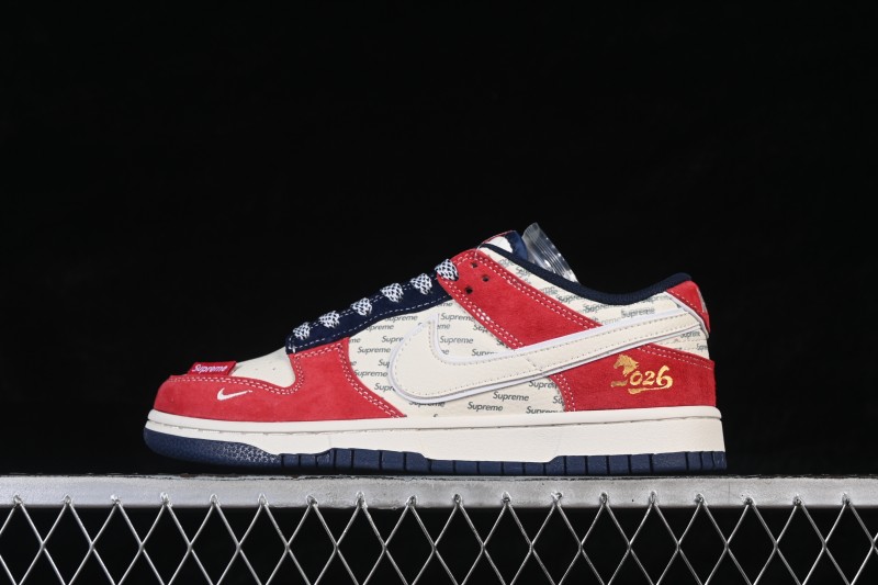Nike SB Dunk Low Year of the Horse Limited Edition Skateboarding Shoes with Premium Leather Upper - DN3168-026