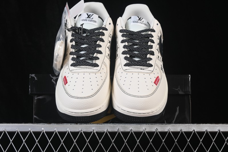 Nike Air Force 1 '07 Low Collaboration Basketball Sneakers with Full-Length Air Cushion - DD1982-345