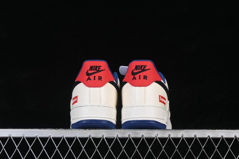Nike Air Force 1 '07 Low Collaboration White Blue Red Black Low-Top Casual Skateboarding Shoes - CZ2959-100
