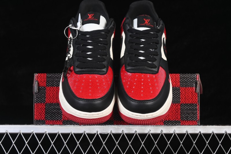 Nike Air Force 1 '07 Low Limited Edition Red Black Two-Tone Casual Skateboarding Shoes - KD1688-007