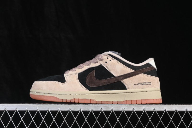 Nike SB Dunk Low Khaki Black Grey Premium Skateboarding Shoes - HJ0367-200