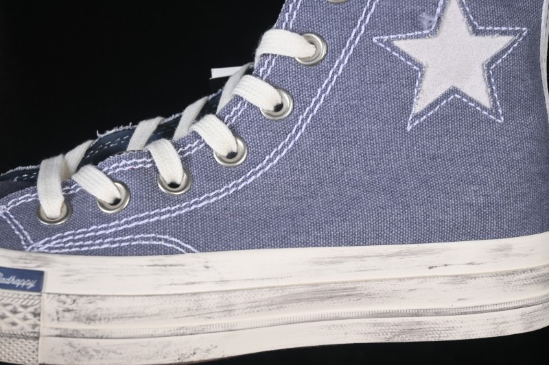 Converse Chuck 70 High-Top Canvas Sneakers with Suede Star Logo - A19148C