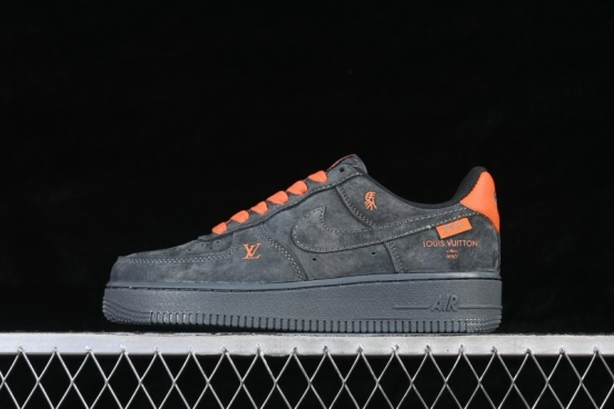 Nike Air Force 1 '07 Low Year of the Horse Special Edition with Rock Grey and Orange Accents - FV3694-105