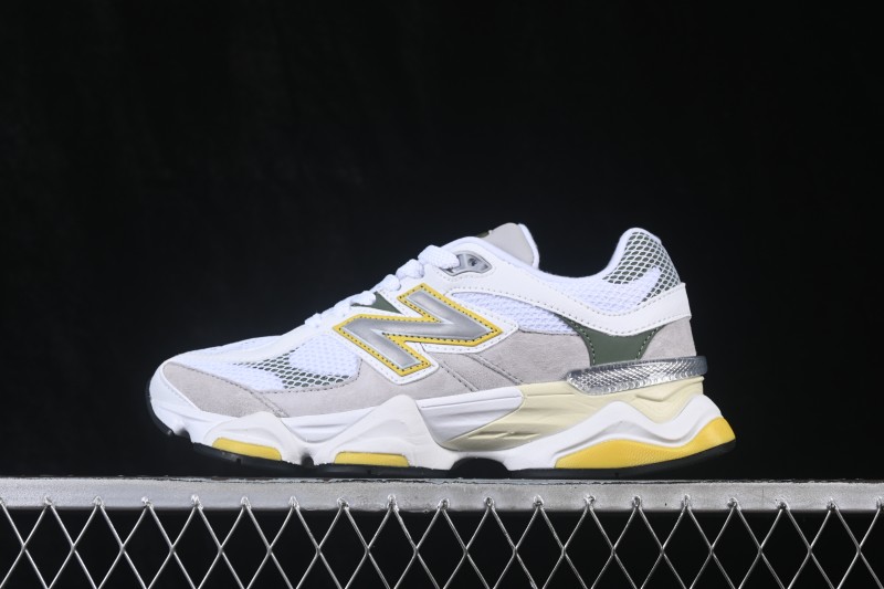 New Balance 9060 Retro Running Shoes with ABZORB Cushioning and Mesh Suede Upper - U906089D