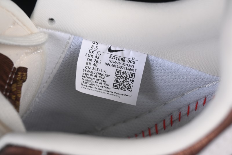 Nike Air Force 1 '07 Low Chinese New Year Lucky Edition White Brown Casual Sneakers - KD1688-005