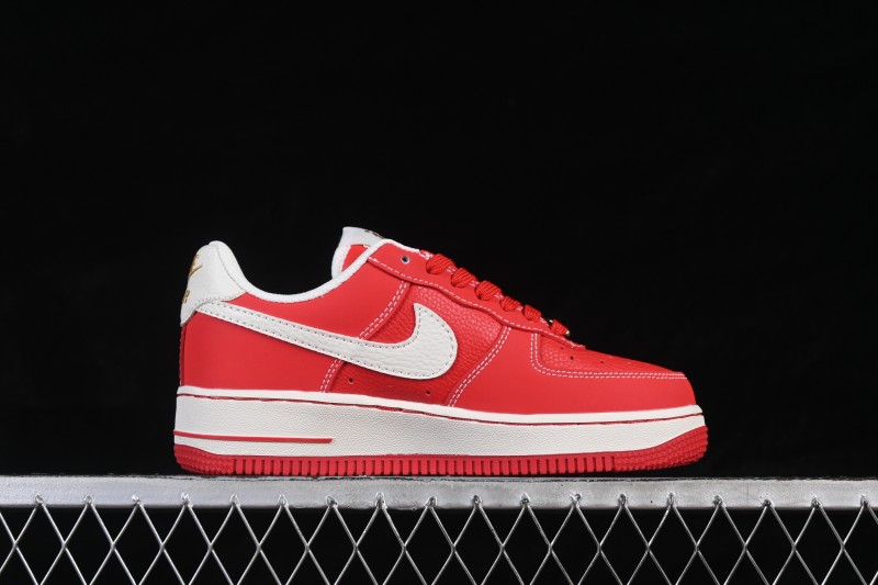 Nike Air Force 1 '07 Low Year of the Horse Limited Edition Casual Sneakers with Crimson and Gold Accents - NH0601-523