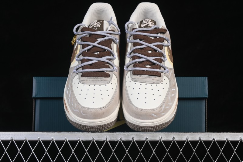 Nike Air Force 1 '07 Low Hand-Painted Armored Steed Vintage Skateboarding Shoes - DB3301-818