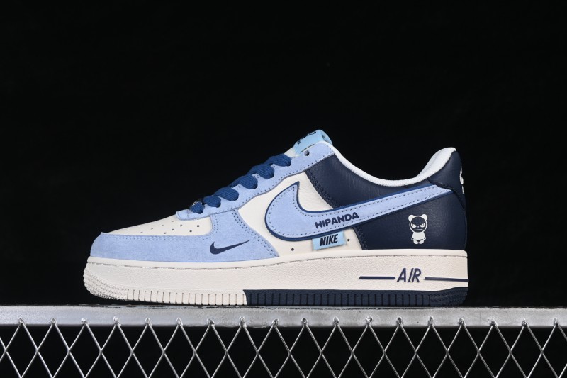 Nike Air Force 1 '07 Low Bearbrick Collaboration UNC Double Swoosh Casual Skate Shoes - XD9314-616