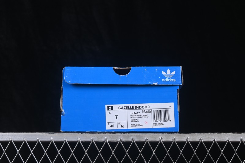 Adidas Originals Gazelle Indoor Retro Low-Top Casual Sneakers with Non-Slip and Abrasion-Resistant Sole - JH5407