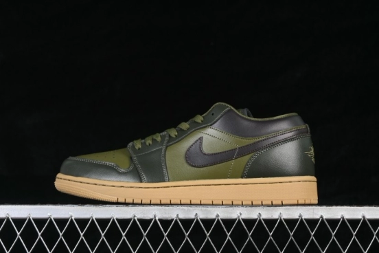 Air Jordan 1 Low OG Retro Basketball Shoes with Woven Leather Upper - IR0840-325