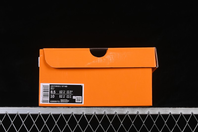 Nike Air Force 1 '07 Low Classic White and Black Casual Sneakers - KG6699-F31