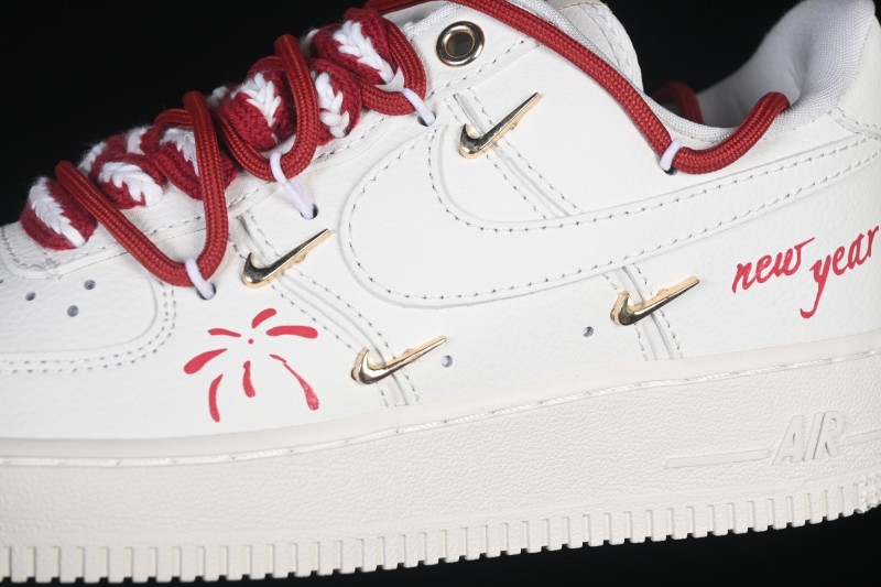 Nike Air Force 1 '07 Low Chinese New Year Casual Sneakers with Festive Embroidery - FV3654-111