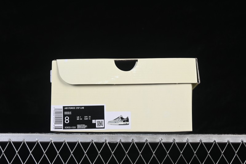 Nike Air Force 1 '07 Low Bearbrick Collaboration UNC Double Swoosh Casual Skate Shoes - XD9314-616