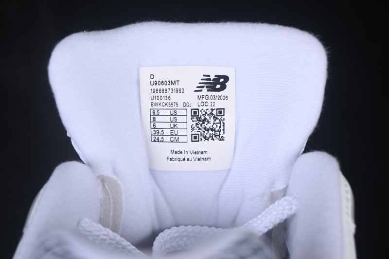 New Balance 9060 Retro Casual Running Shoes with Mesh and Suede Upper - U90603MT