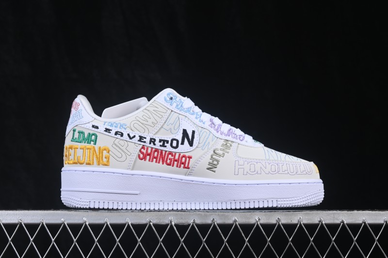 Nike Air Force 1 '07 Low Basketball Shoes with Full-Length Air Cushion - II1549-100