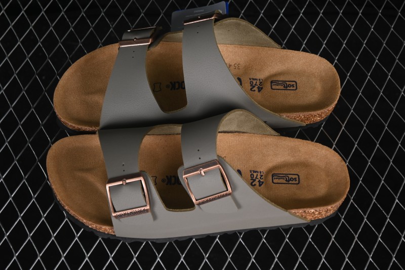 Birkenstock Arizona Soft Footbed Sandals with Shearling Lining and Cork-Latex Sole - 1010503