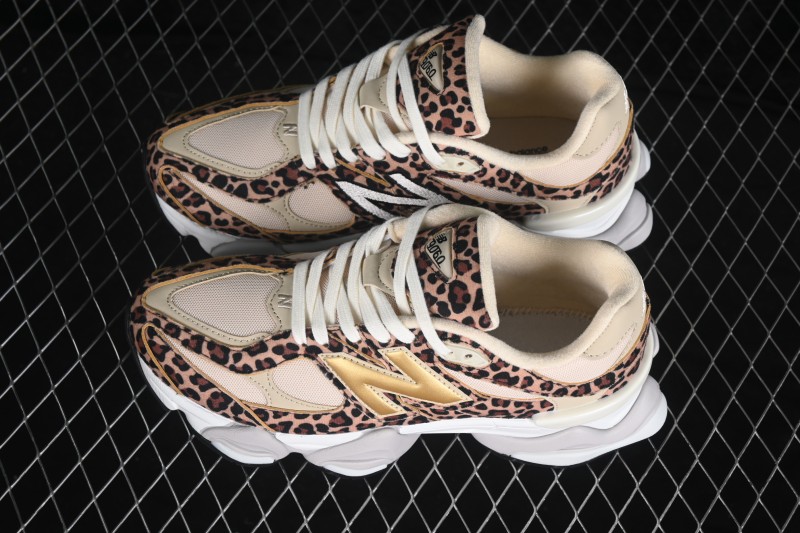 New Balance 9060 Retro Casual Running Shoes with Mesh and Suede Upper, ABZORB Cushioning - U9060PXH