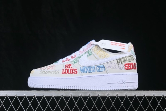 Nike Air Force 1 '07 Low Basketball Shoes with Full-Length Air Cushion - II1549-100