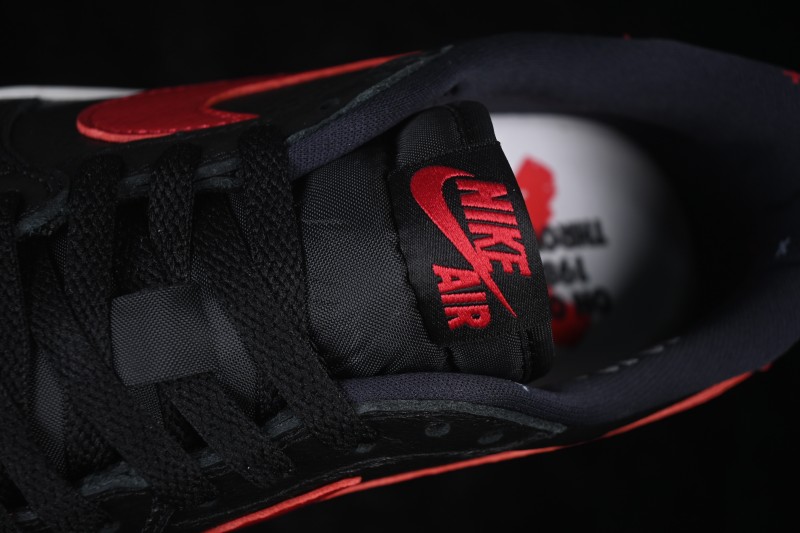 Nike Air Jordan 1 Low Banned Black Red Low Top Cultural Casual Skateboard Shoes - IW6276-001
