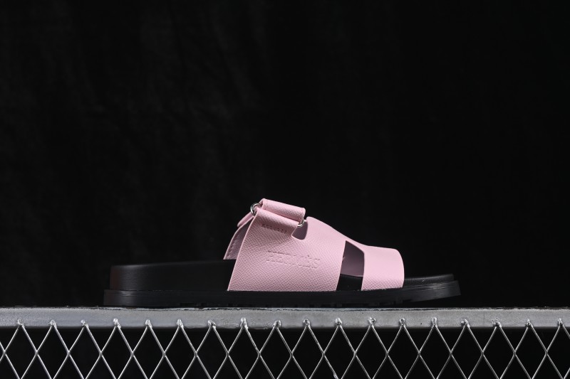 Hermes Chypre Flat Slide Sandals - Ceramic Pink