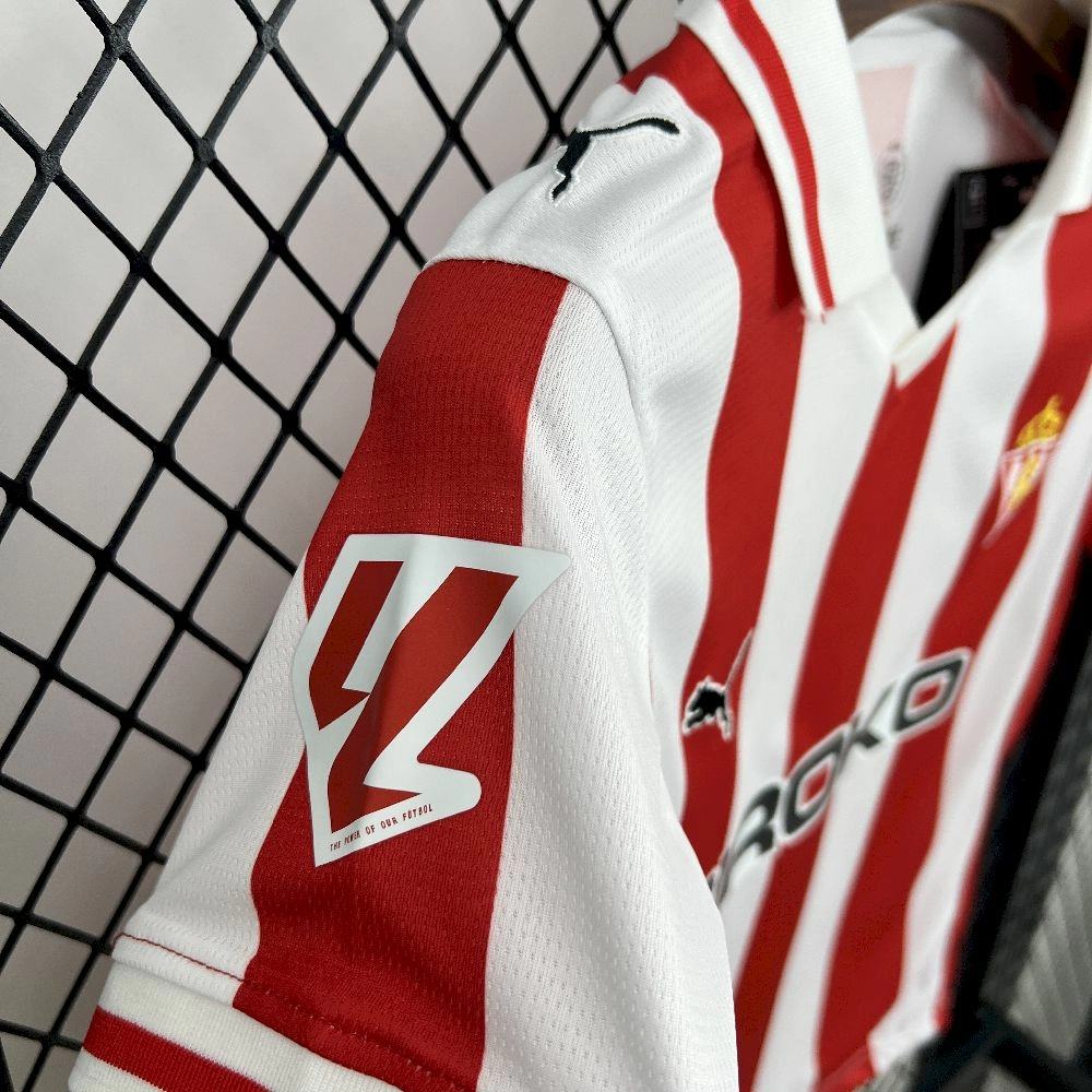 2025/26 Kids Sporting De Gijon Home Kit
