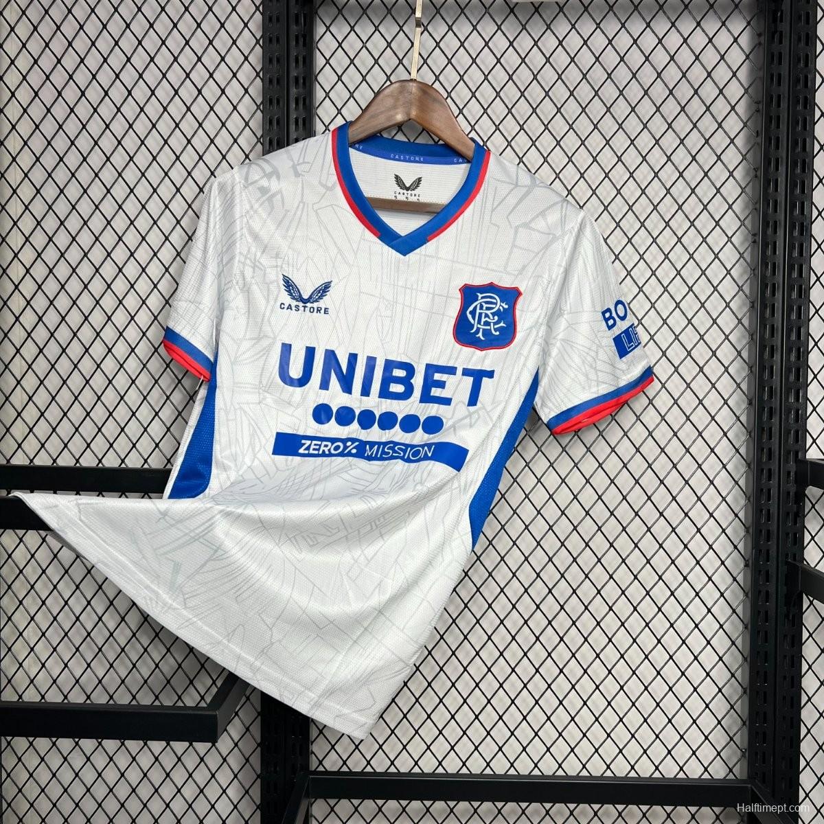 24/25 Glasgow Rangers Away White Jersey
