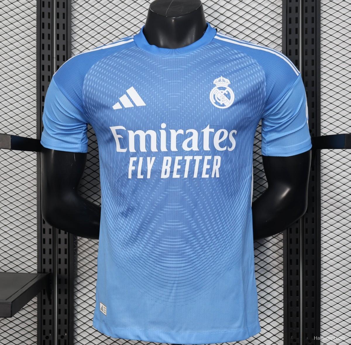 Player Version 25/26 Real Madrid Blue Goalkeeper Jersey