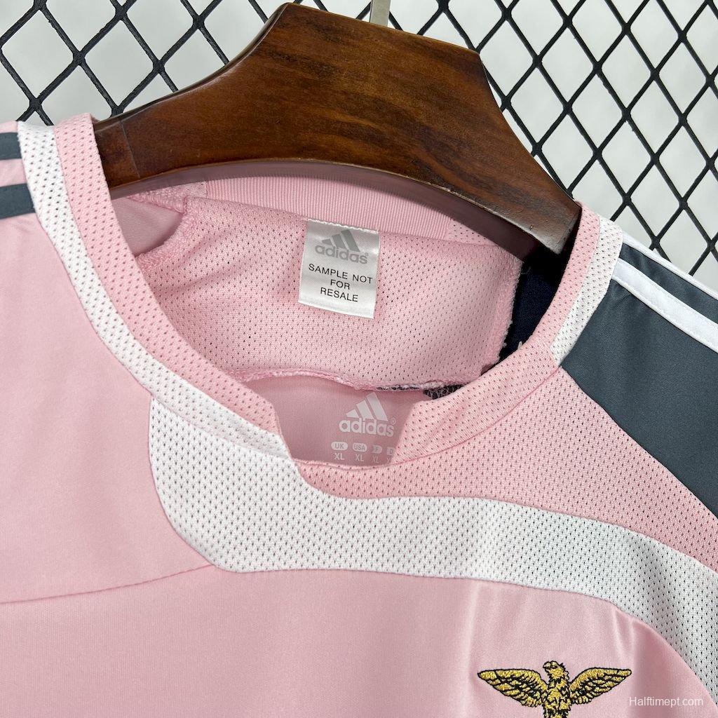Retro 07/08 Benfica Away Pink Jersey